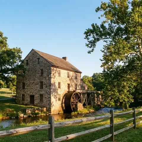 Historic Aldie Mill and village in Loudoun County, Virginia - serving the Aldie community with professional termite control