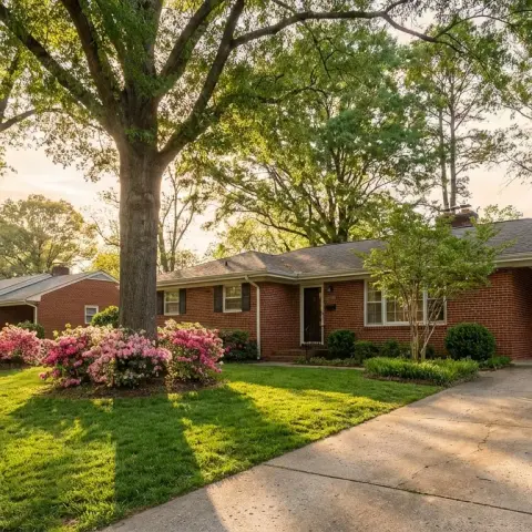 Charming brick rambler home in Annandale Virginia neighborhood