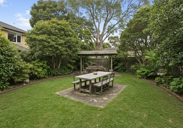 Beautiful backyard protected from pests