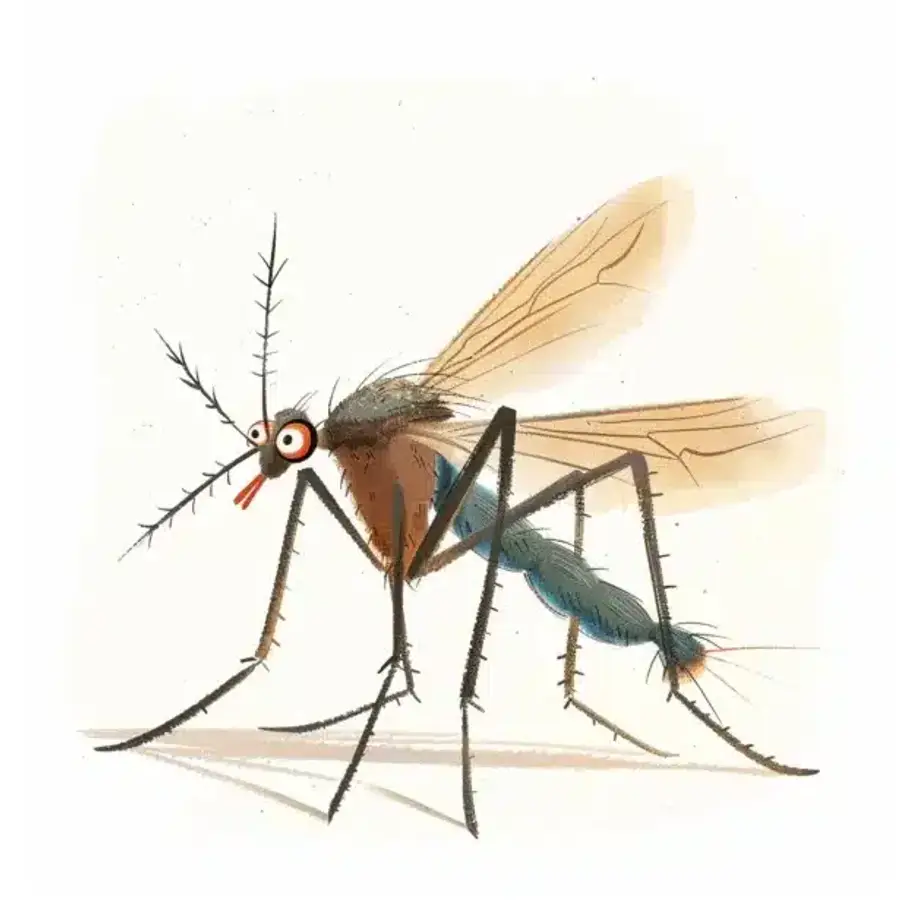 Illustration of a mosquito