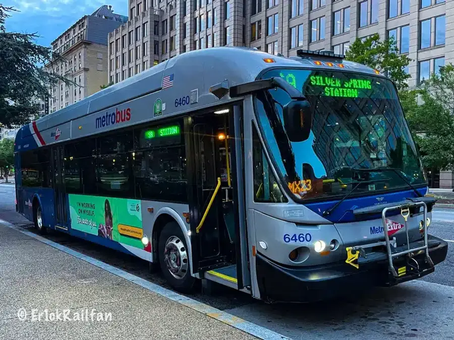 Metrobus at Silver Spring Station