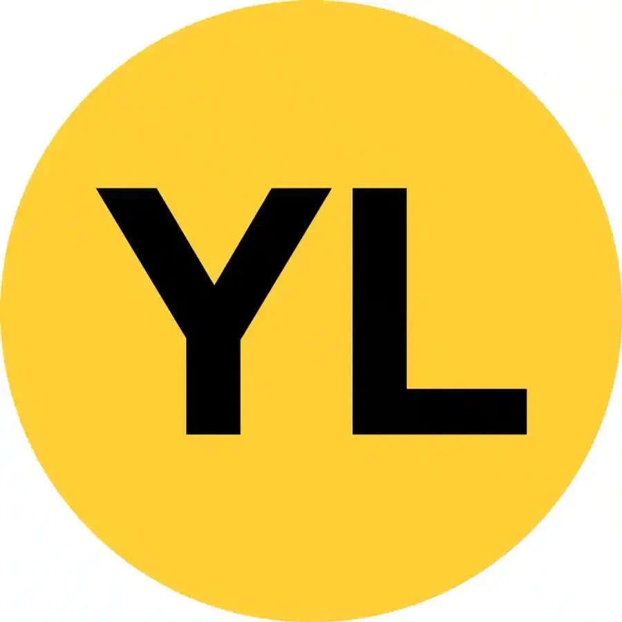 Yellow circle with YL logo