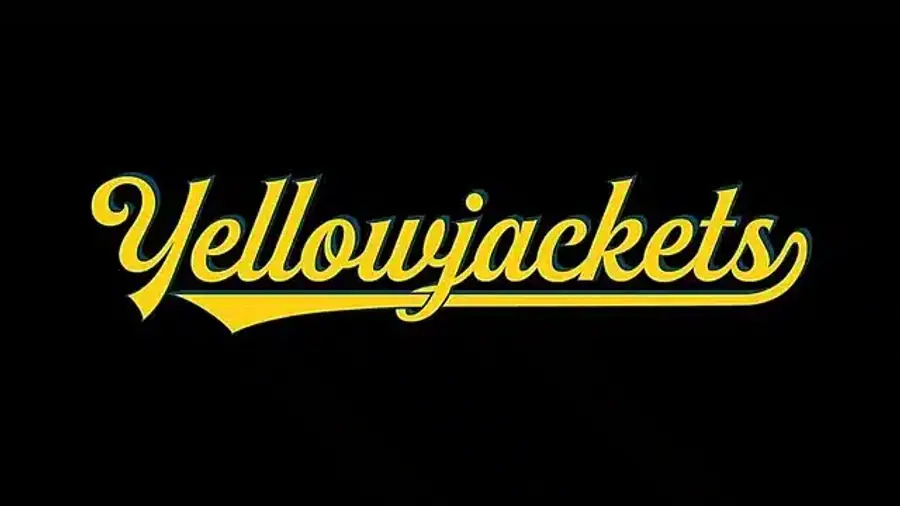 Yellowjackets logo in yellow on black